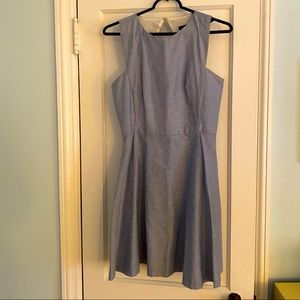 Zara Oxford Cutout Back Mini Dress